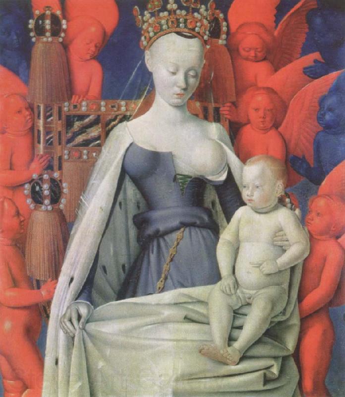Jean Fouquet The melun Madonna Norge oil painting art